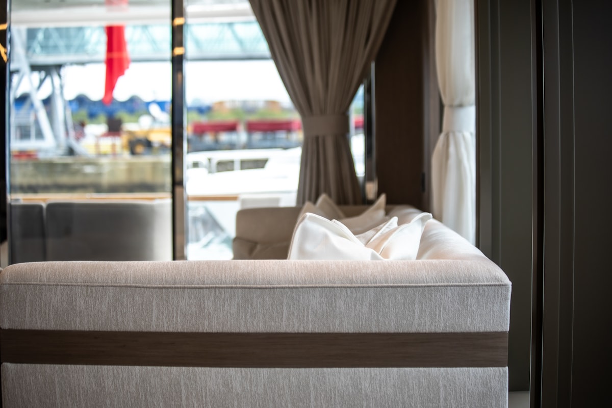 Class A RV interior with luxury features